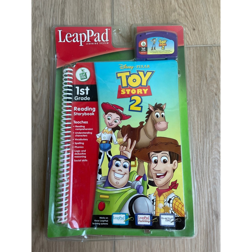 LeapFrog LeapPad Disney Pixar Toy Story 2 1st Grade Interactive Book Cartridge